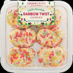 White Chocolate Covered Twist Cookie