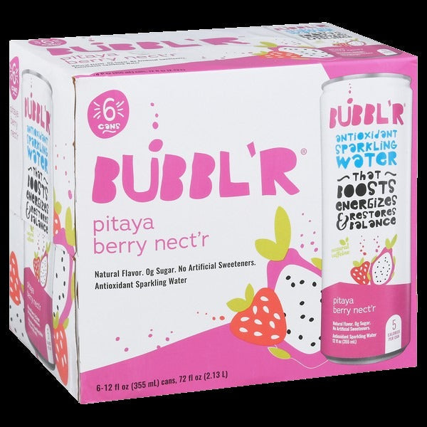 Pitaya Berry Nect'r Sparkling Water (6 Pack)