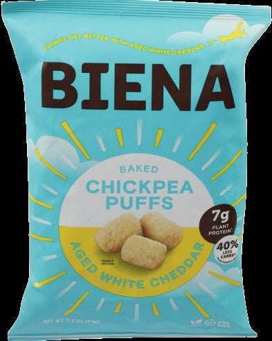 Baked Chickpea Puffs Aged White Cheddar