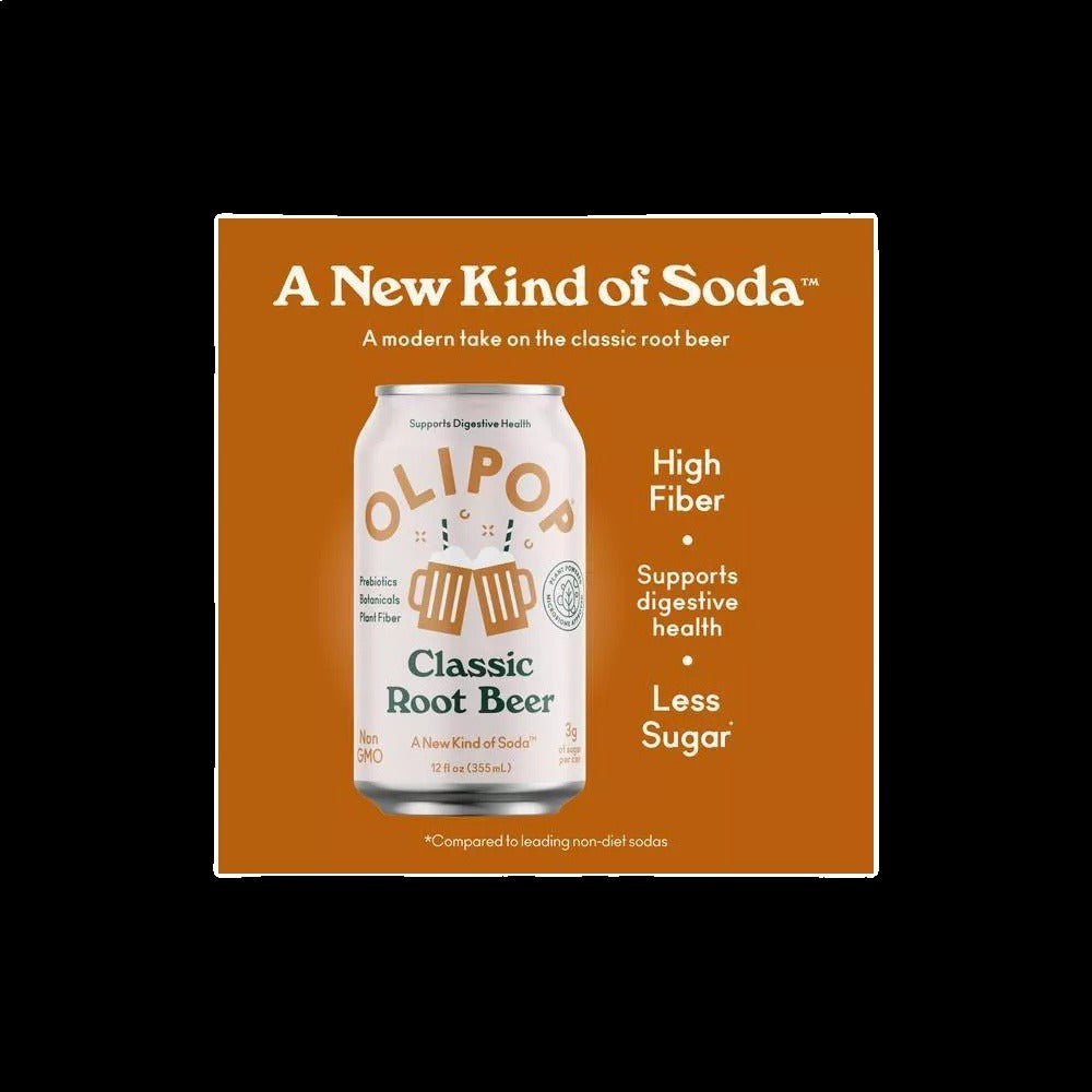 Classic Root Beer Prebiotic Soda (4 CT)