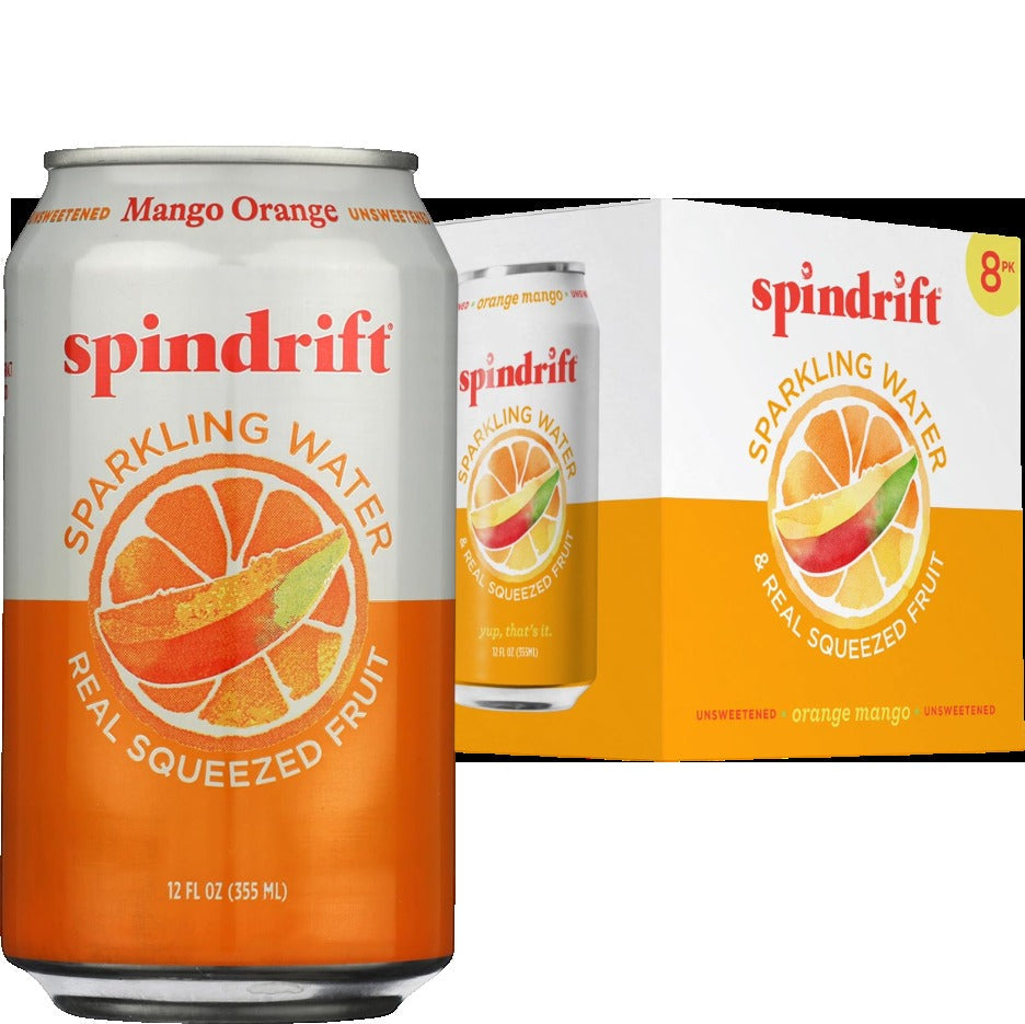 Orange Mango Sparkling Water (8 Pack)