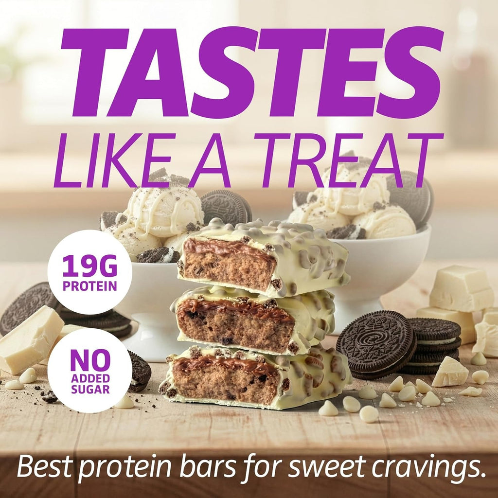 White Chocolate Cookies And Cream Protein Bars (12 CT)