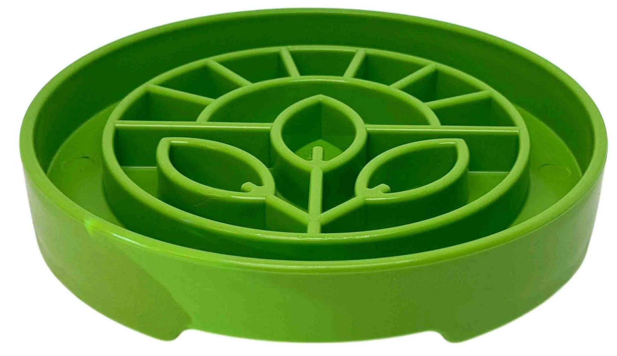 Garden Design eTray Enrichment Shallow Slow Feeder Dog Bowl - Green