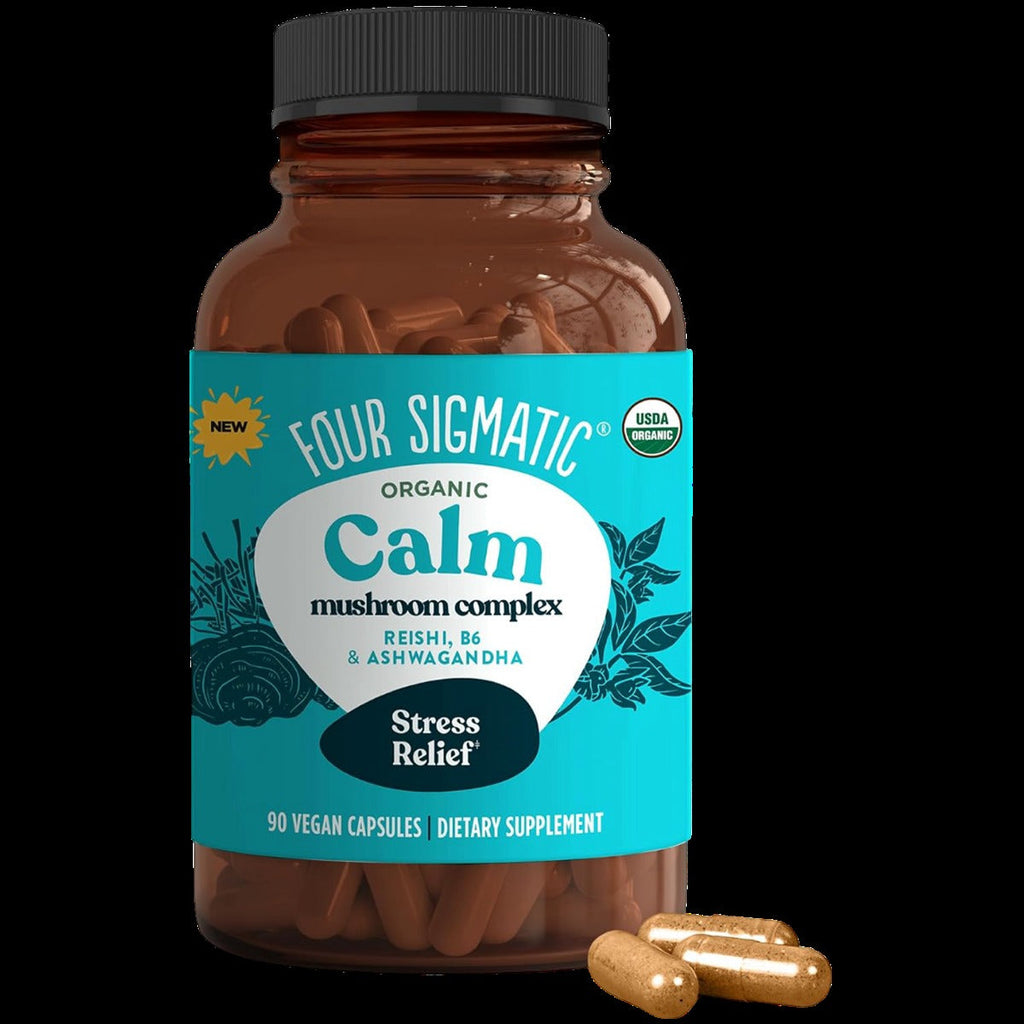 Organic Calm Mushroom Complex Vitamin Capsules (90 CT)