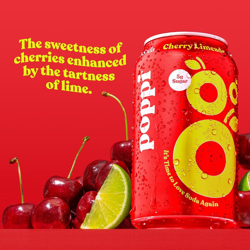 Cherry Limeade Prebiotic Soda (12 Pack)