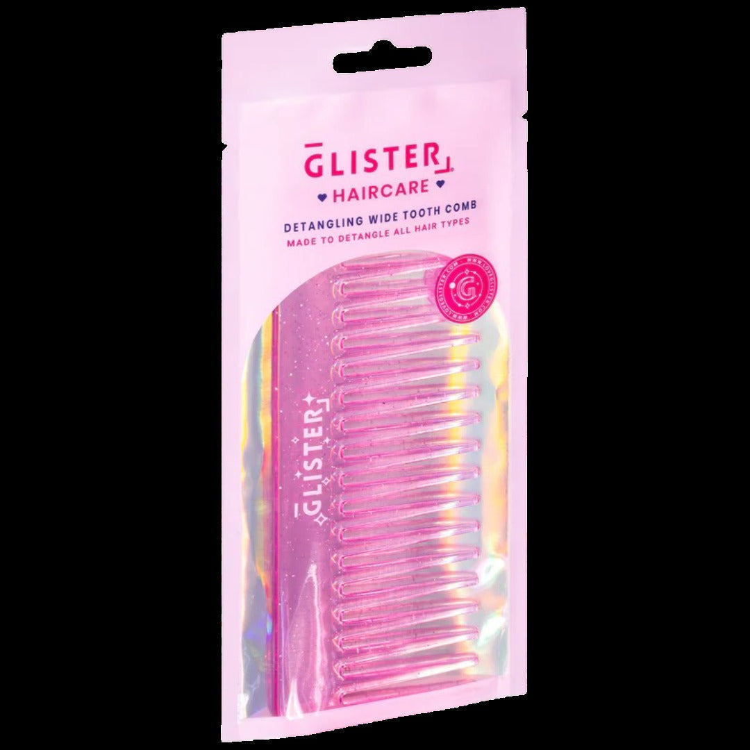 Sparkle Wide Tooth Detangling Comb - Pink