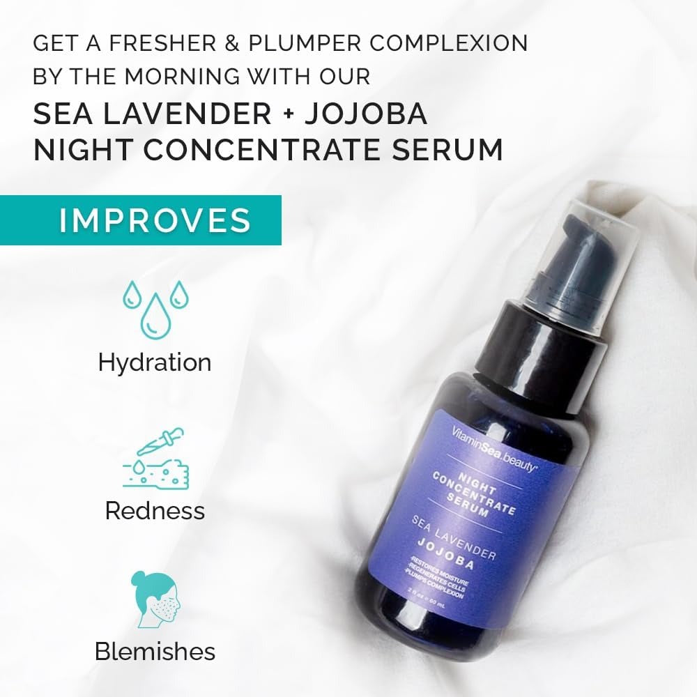 Night Concentrate Facial & Neck Plumping Serum - Sea Lavender