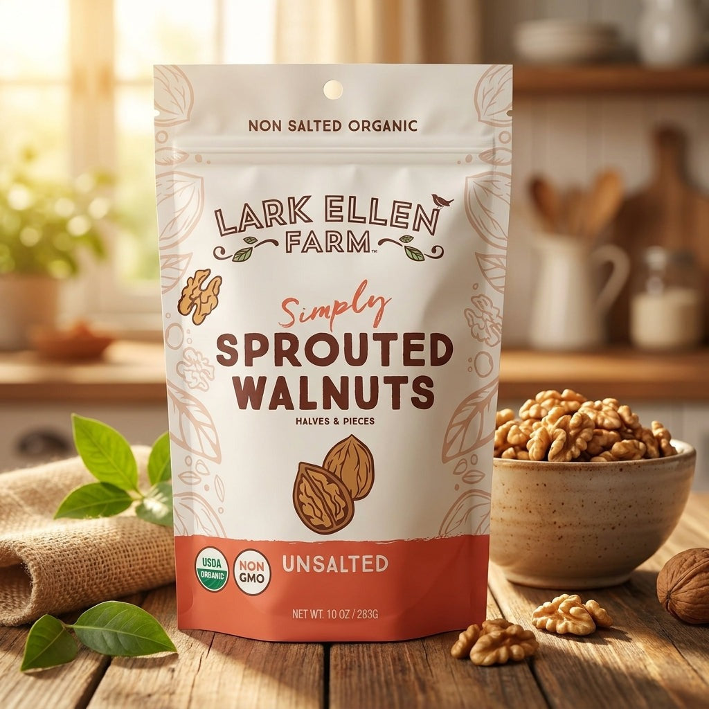 Unsalted Organic Sprouted Walnuts