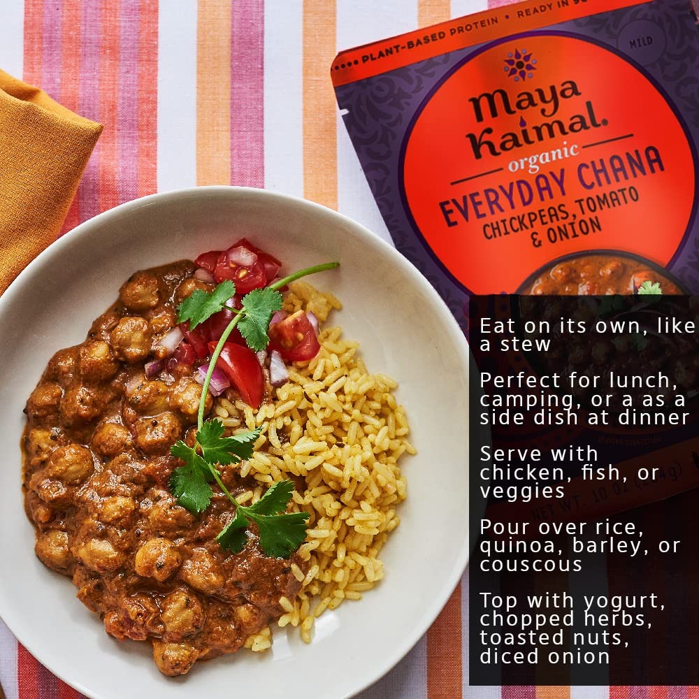 Organic Everyday Chana Chickpeas, Tomato & Onion (6 CT)