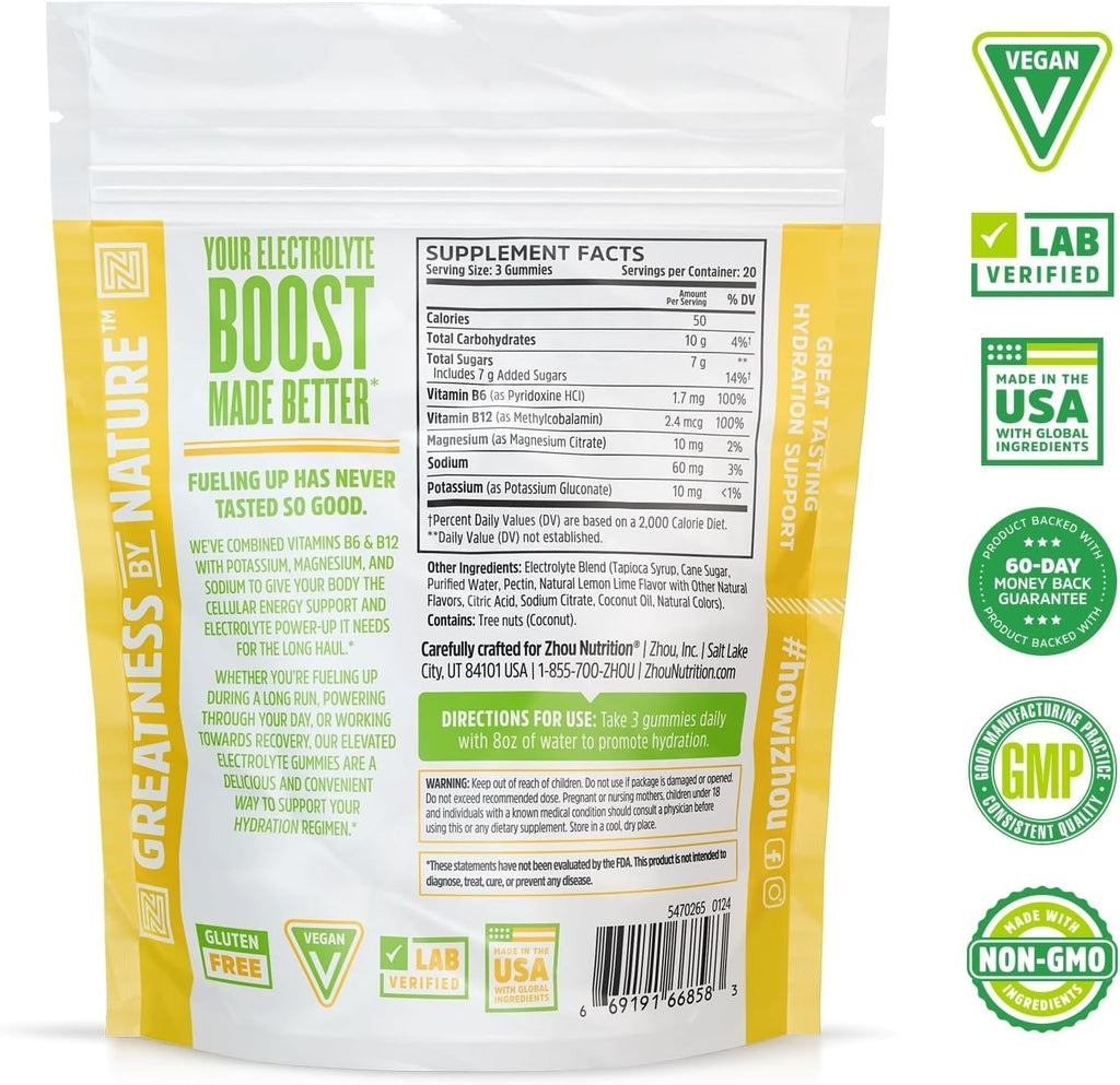 Hydro-Fuel Gummy - Lemon Lime (60 CT)
