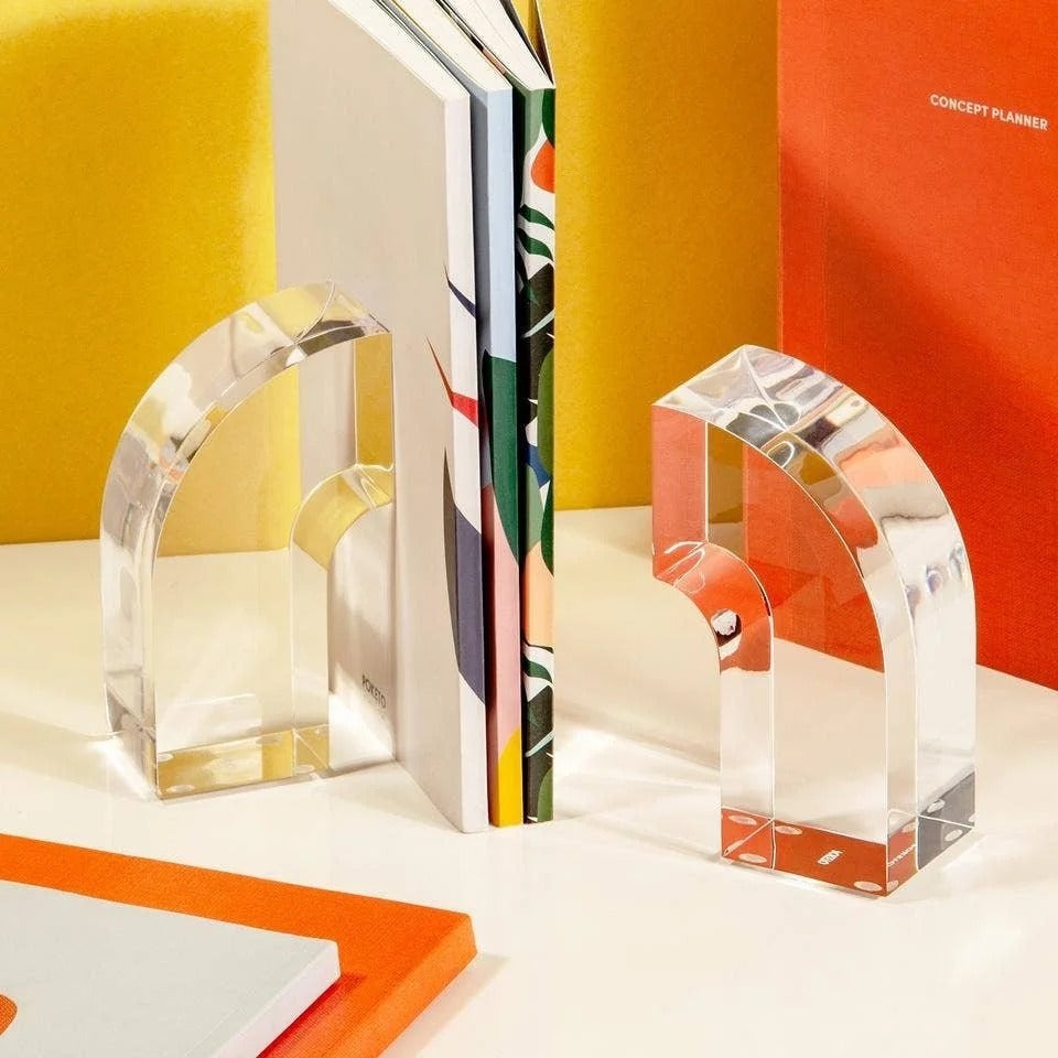 Acrylic Arc Bookends