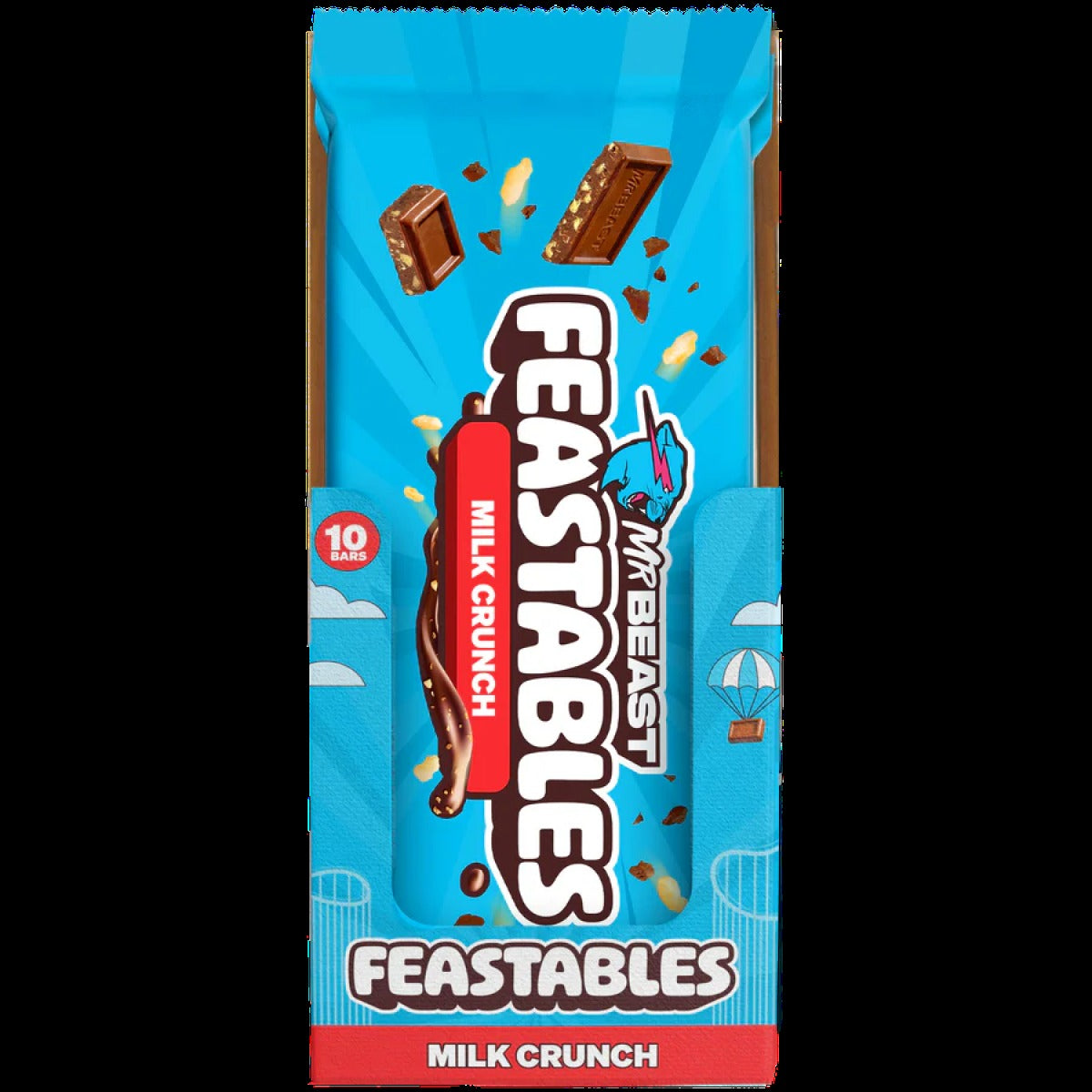 Milk Crunch Chocolate Bar (10 CT)
