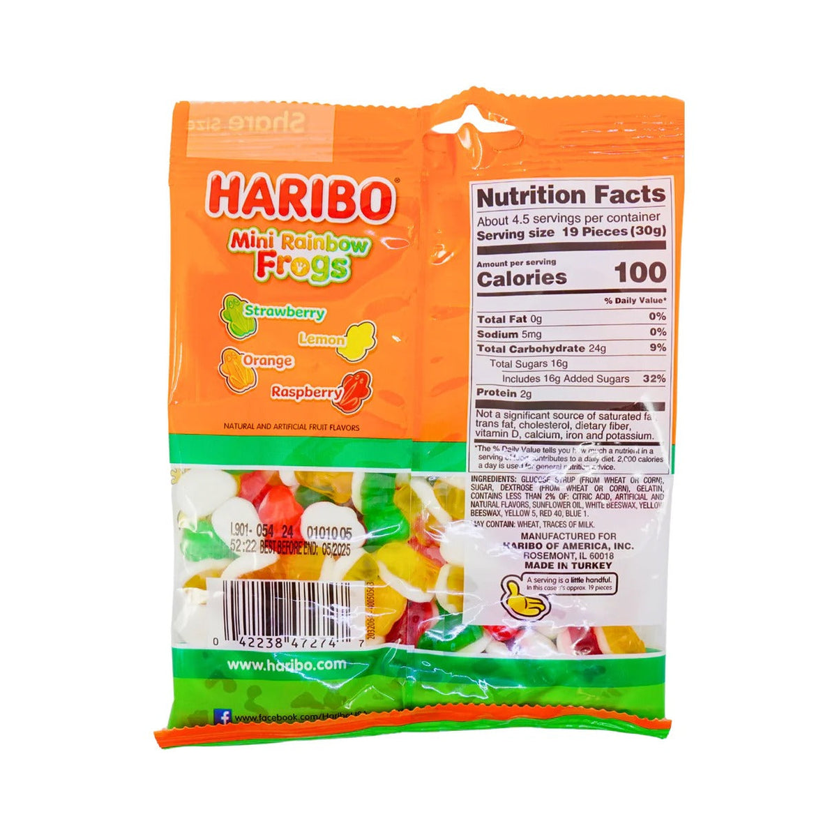 Mini Rainbow Frogs Gummy Candy
