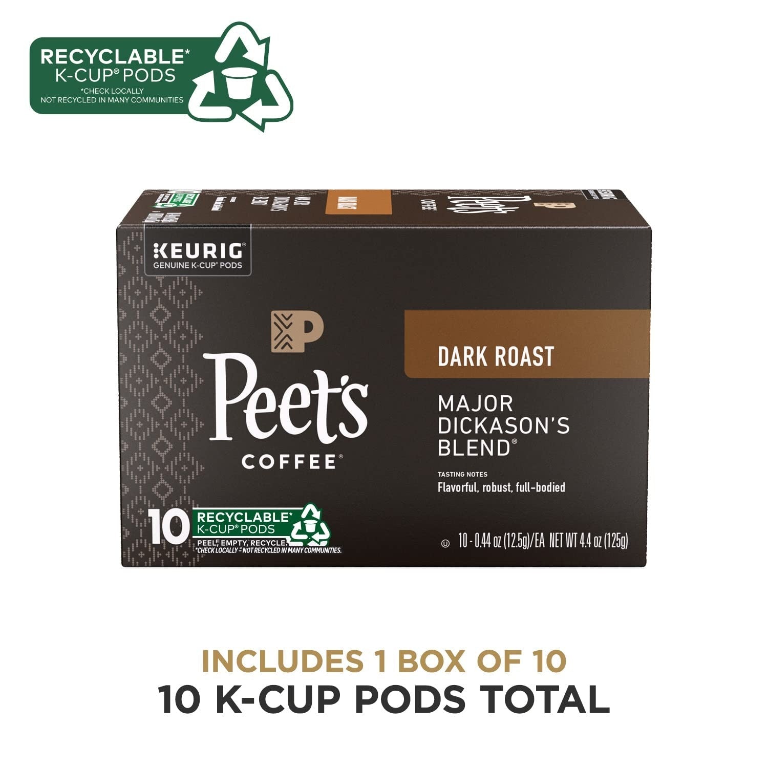 Major Dickason’s Blend Dark Roast Coffee Pods (10 CT)
