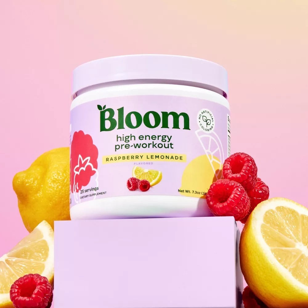 Raspberry Lemonade High-Energy Pre-Workout Supplement Powder