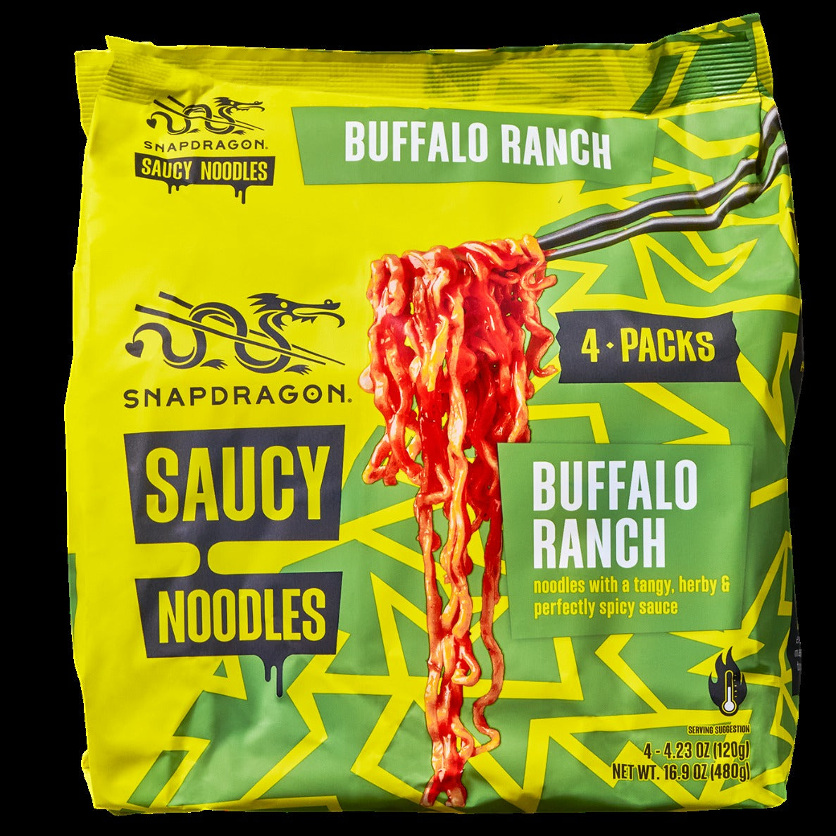 Saucy Instant Noodles - Buffalo Ranch (4 CT)