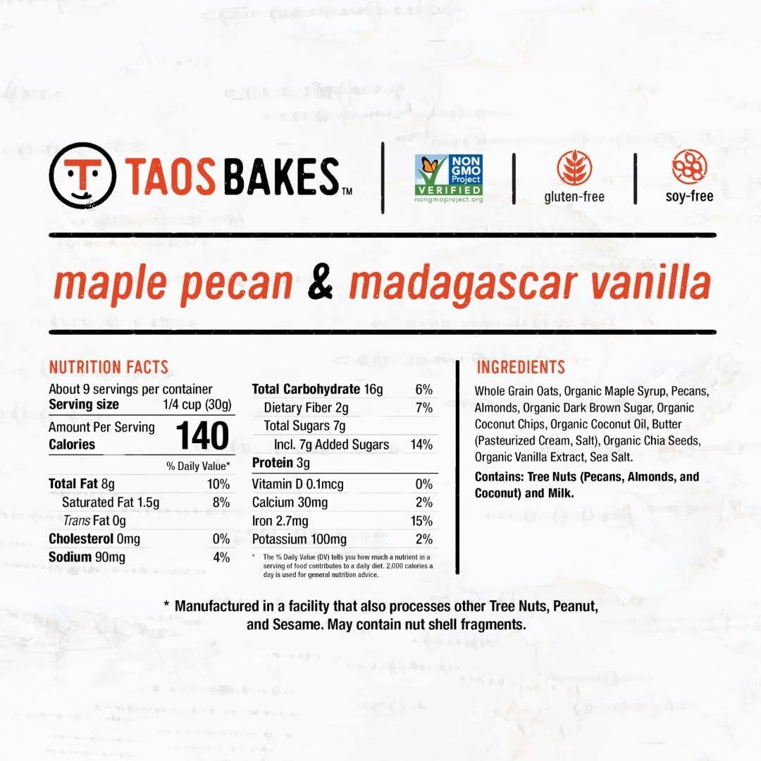 Maple Pecan Vanilla Granola