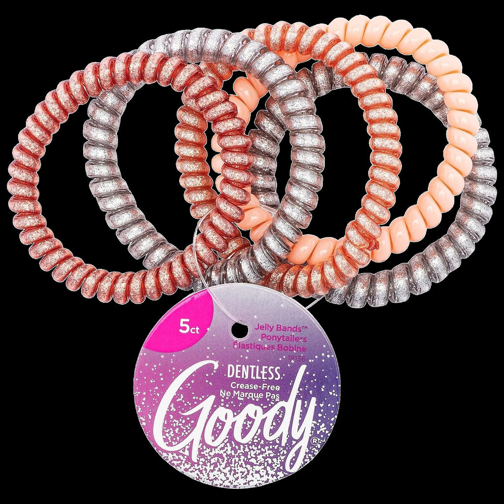 Icy Holiday Skinny Coils Jelly Bands Assorted Colors (5 CT)