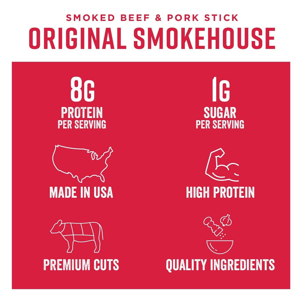 Original Smoke House Jerky Sticks (16 Pack Case)