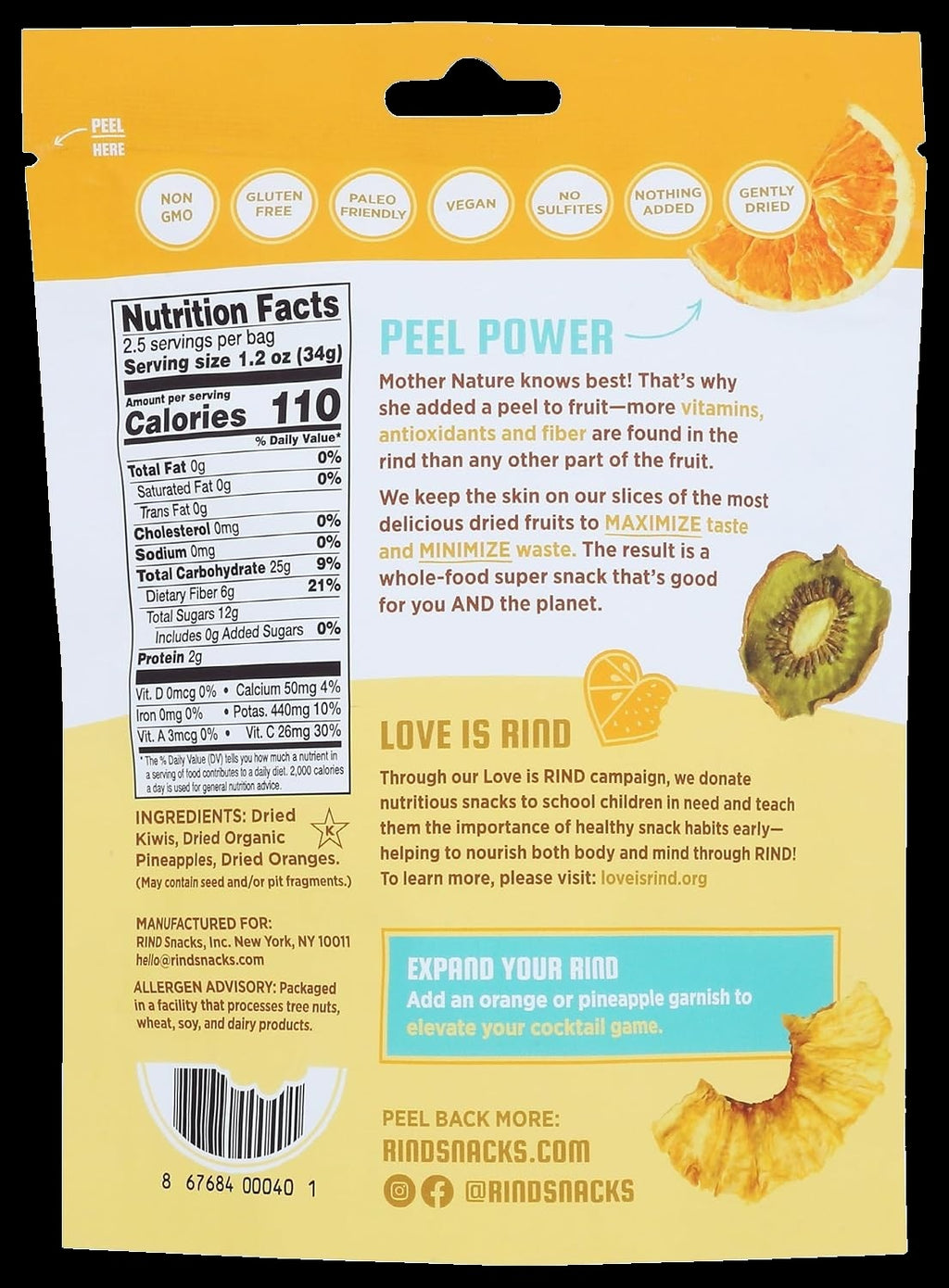 Tropical Dried Fruit Blend