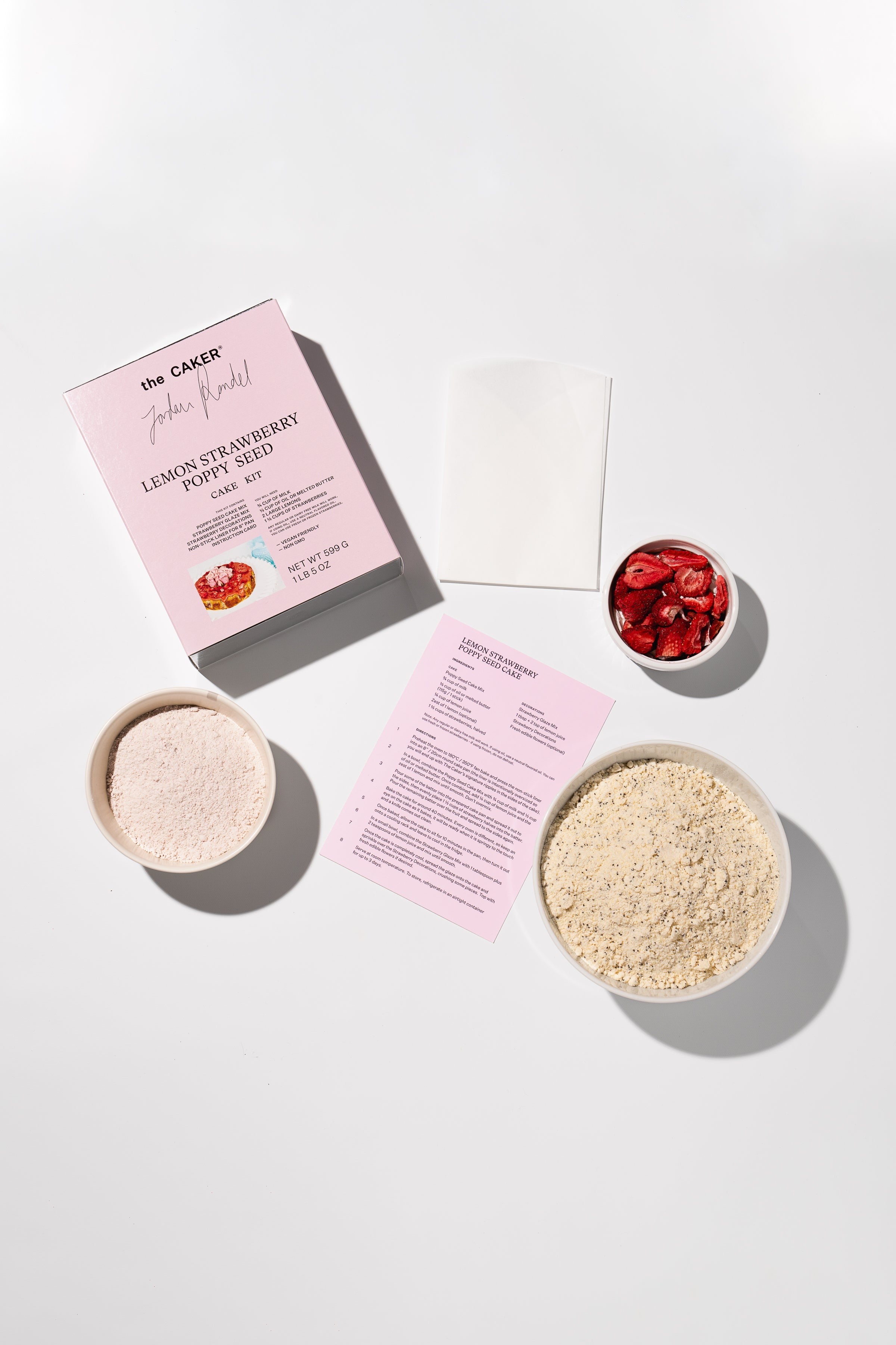 Lemon Strawberry Poppy Seed Cake Kit
