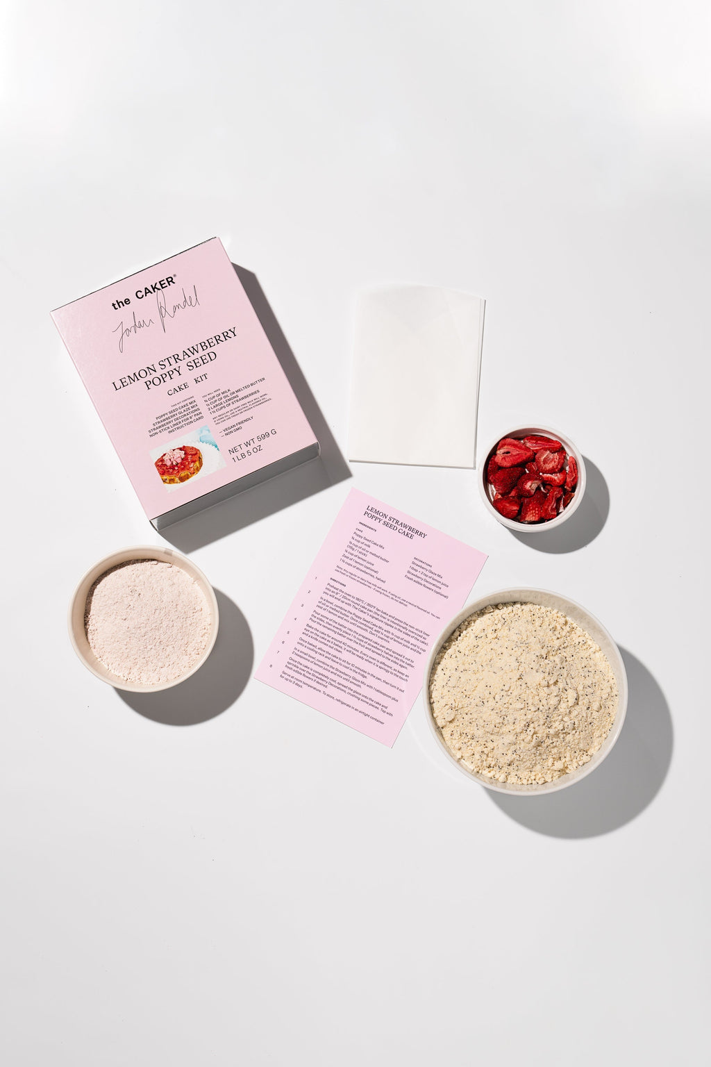 Lemon Strawberry Poppy Seed Cake Kit