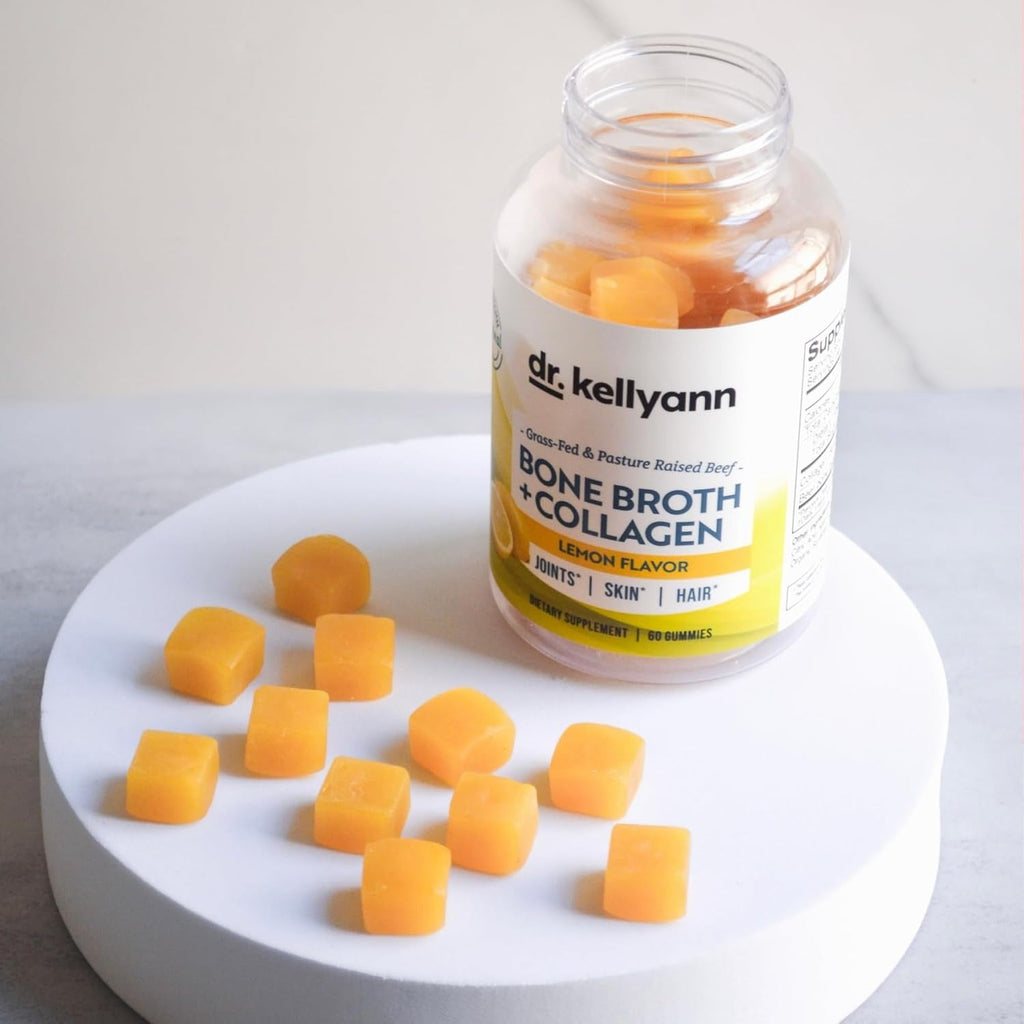 Bone Broth Collagen Gummy Supplement - Lemon (60 CT)