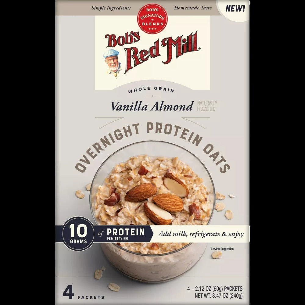 Vanilla Almond Protein Overnight Oatmeal