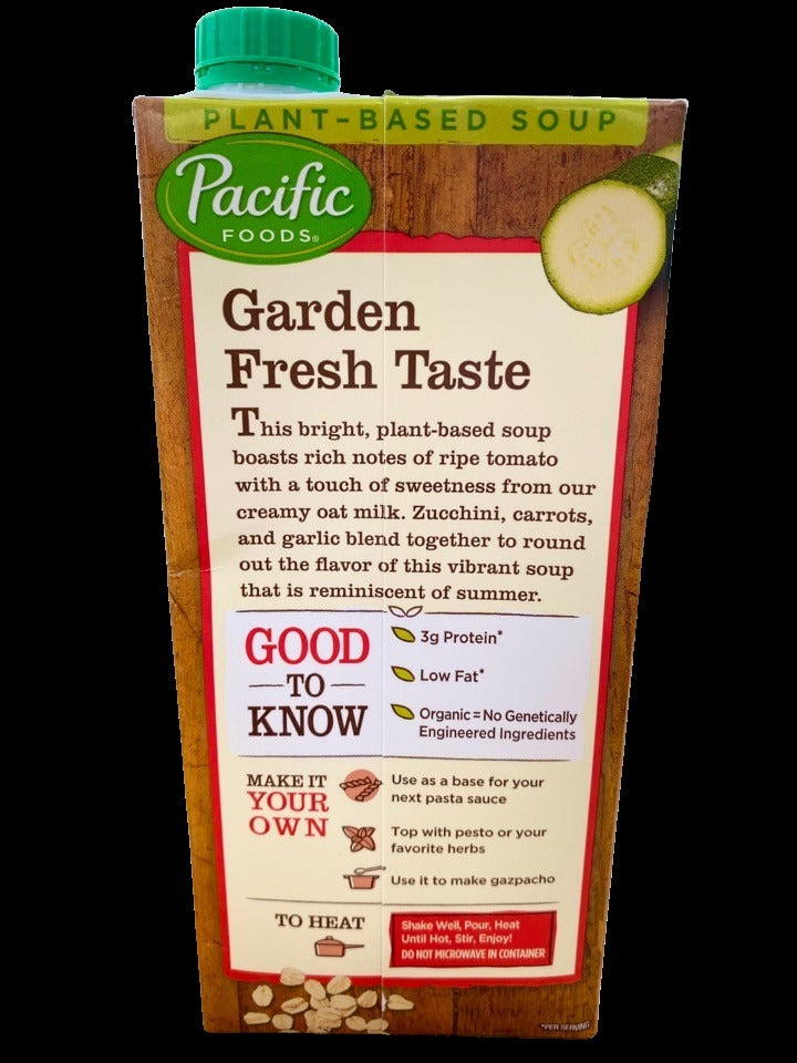 Organic Garden Tomato Oatmilk Soup