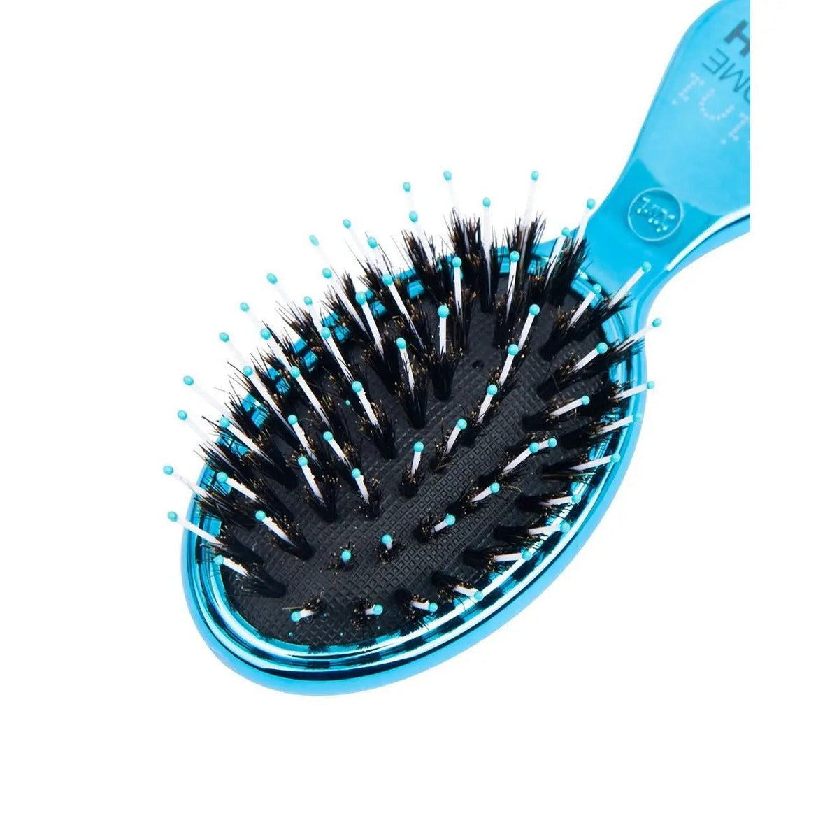 Mini Boar Bristle Purse Hair Brush - Turquoise