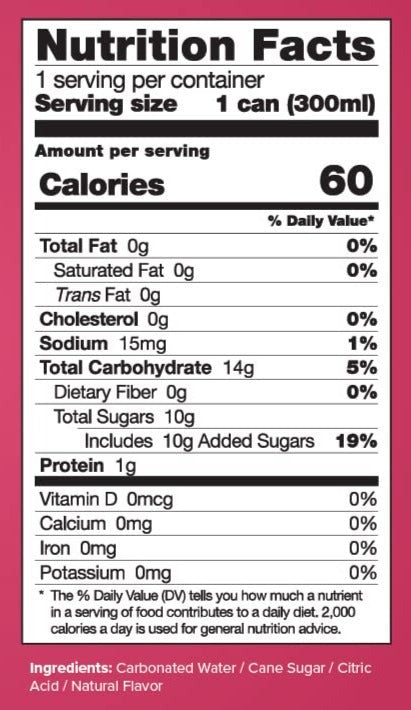 Cranberry Soda 4Pk
