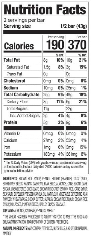Organic Superfood Slam Meal Bar (12 Pack)