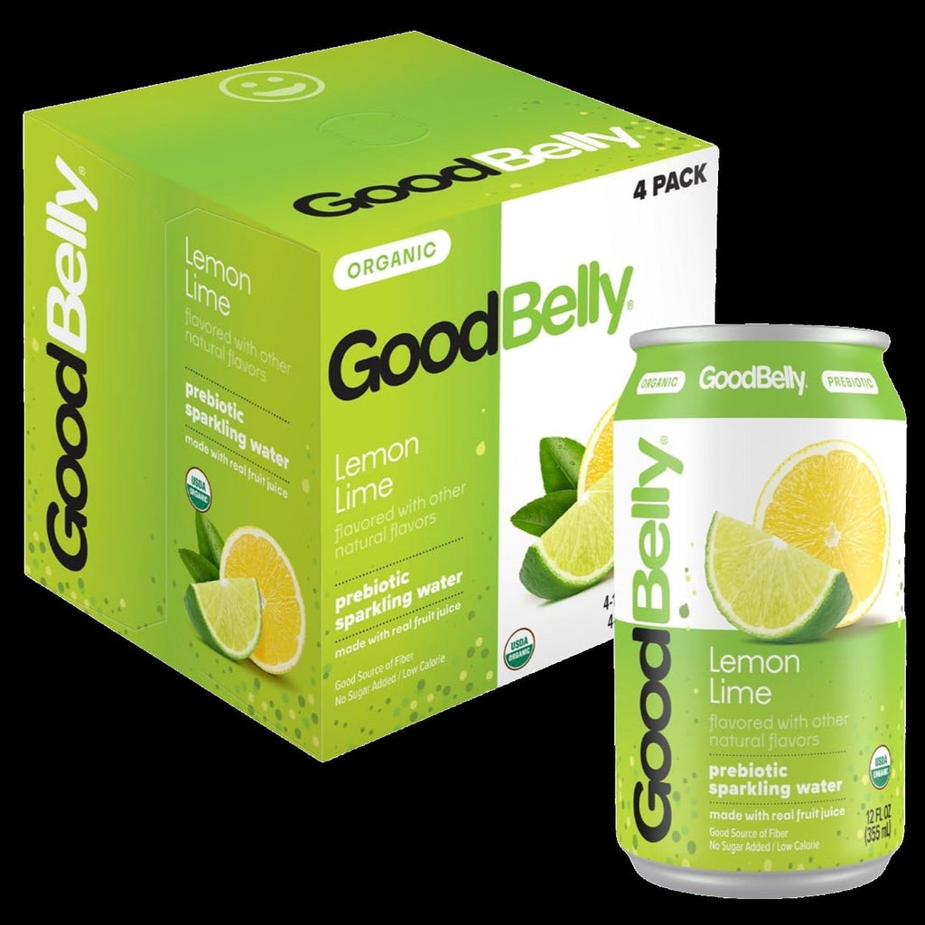 Lemon Lime Prebiotic Sparkling Water (4 Pack)