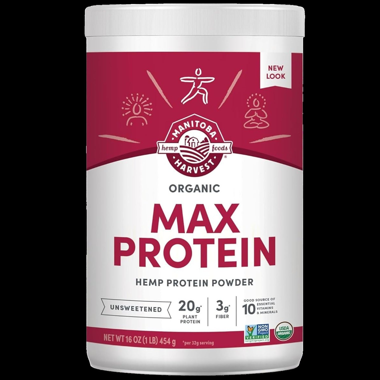 Max Protein Unsweetened Hemp Protein Powder