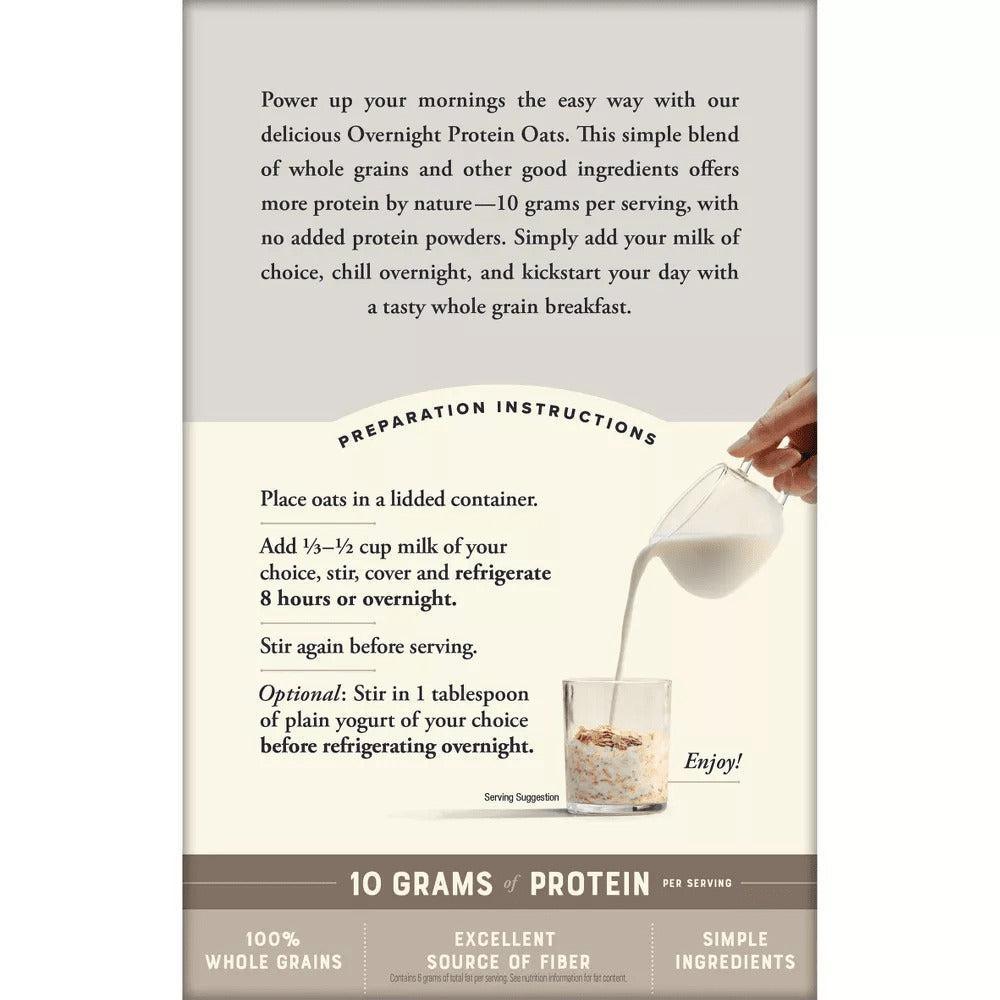 Vanilla Almond Protein Overnight Oatmeal