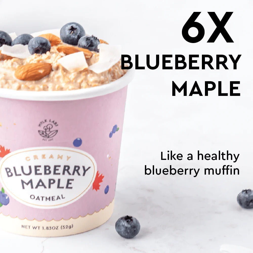 Blueberry Maple Oatmeal Cups (6 Pack)
