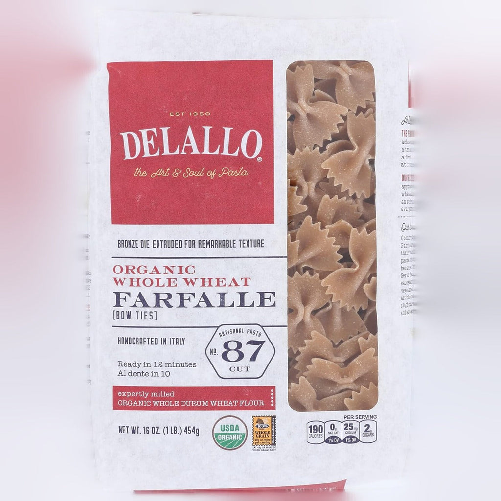 Organic Whole Wheat Farfalle Pasta