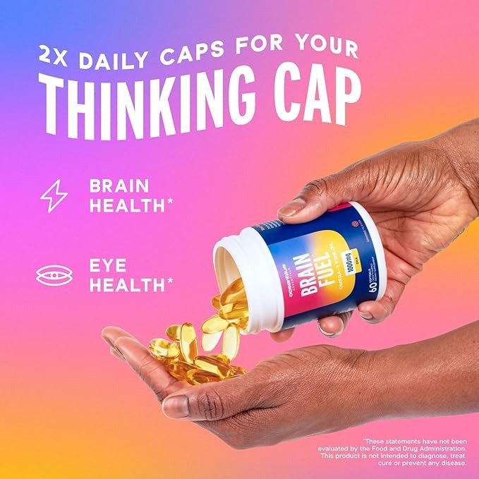 Omega Brain Fuel DHA 1000MG - Orange (60 CT)