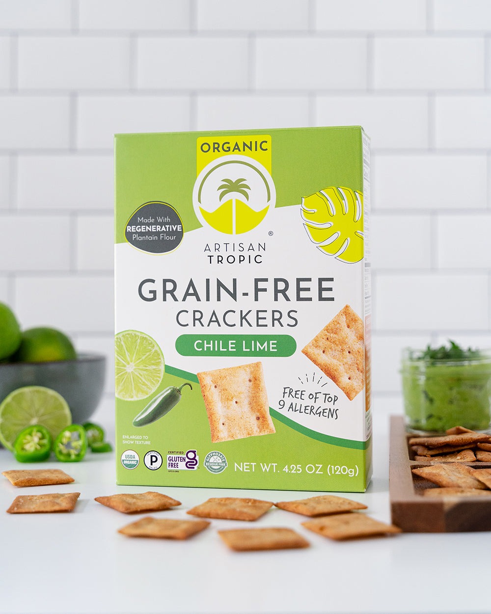 Chile Lime Grain-Free Crackers