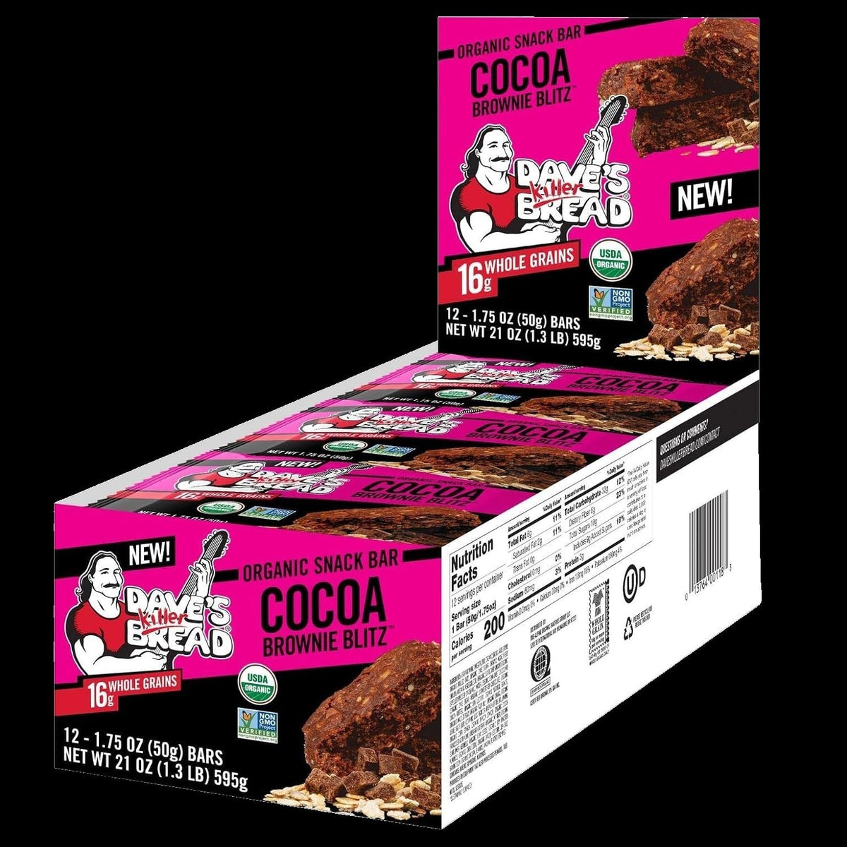 Organic Orange Cocoa Brownie Blitz Bar (12 CT)