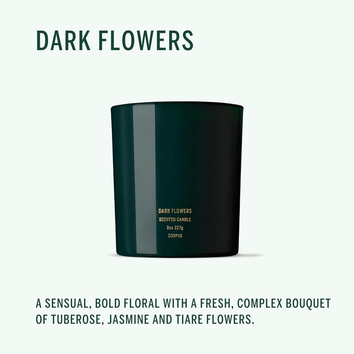 Luxury Soy Wax Scented Candle - Dark Flowers
