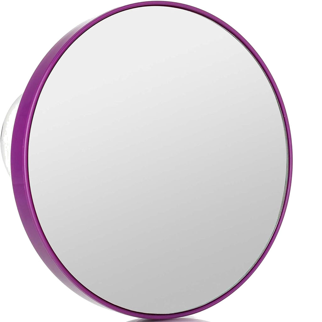 15X Vanity Mirror with Suction Lock - Purple