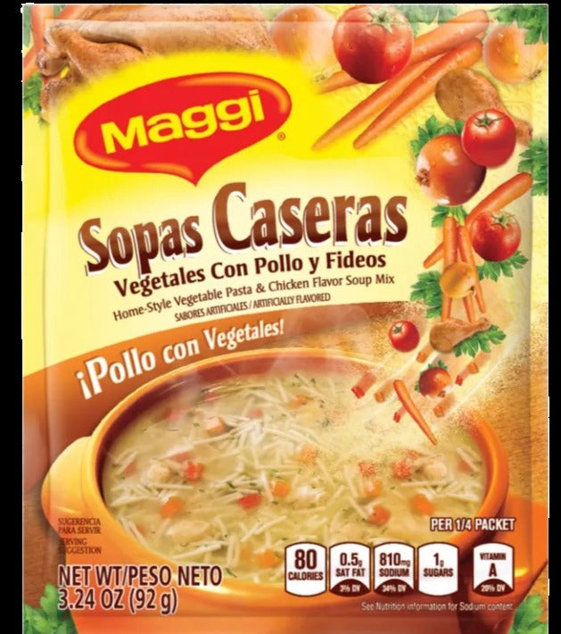 Vegetable Pasta & Chicken Flavor Soup Mix (12 Pack Case)