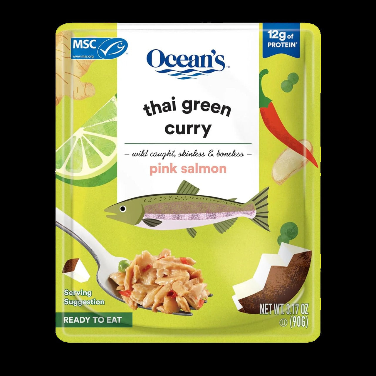 Salmon with Thai Green Curry (24 Pack)