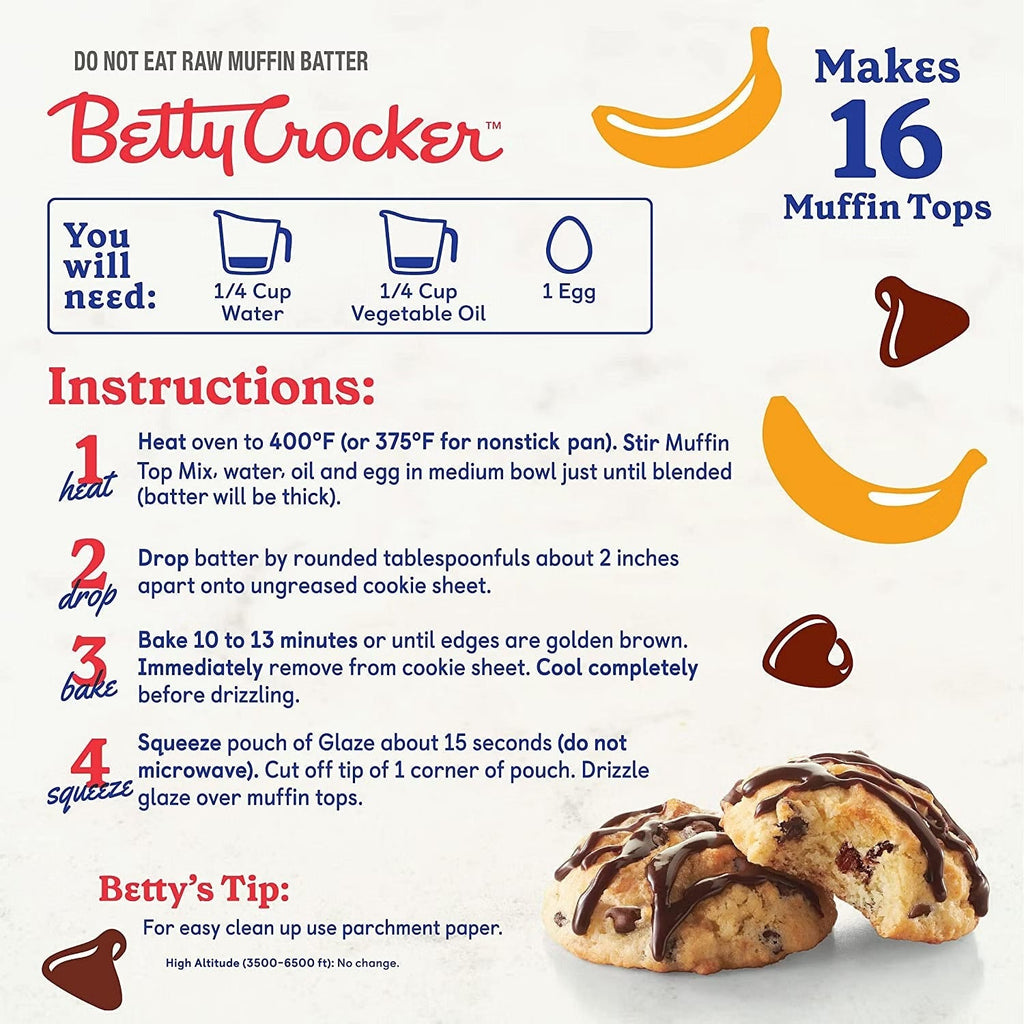 Banana Chocolate Chip Muffin Tops Mix