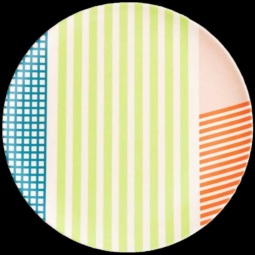 Bamboo Salad Plate Set in Angles (4 CT)