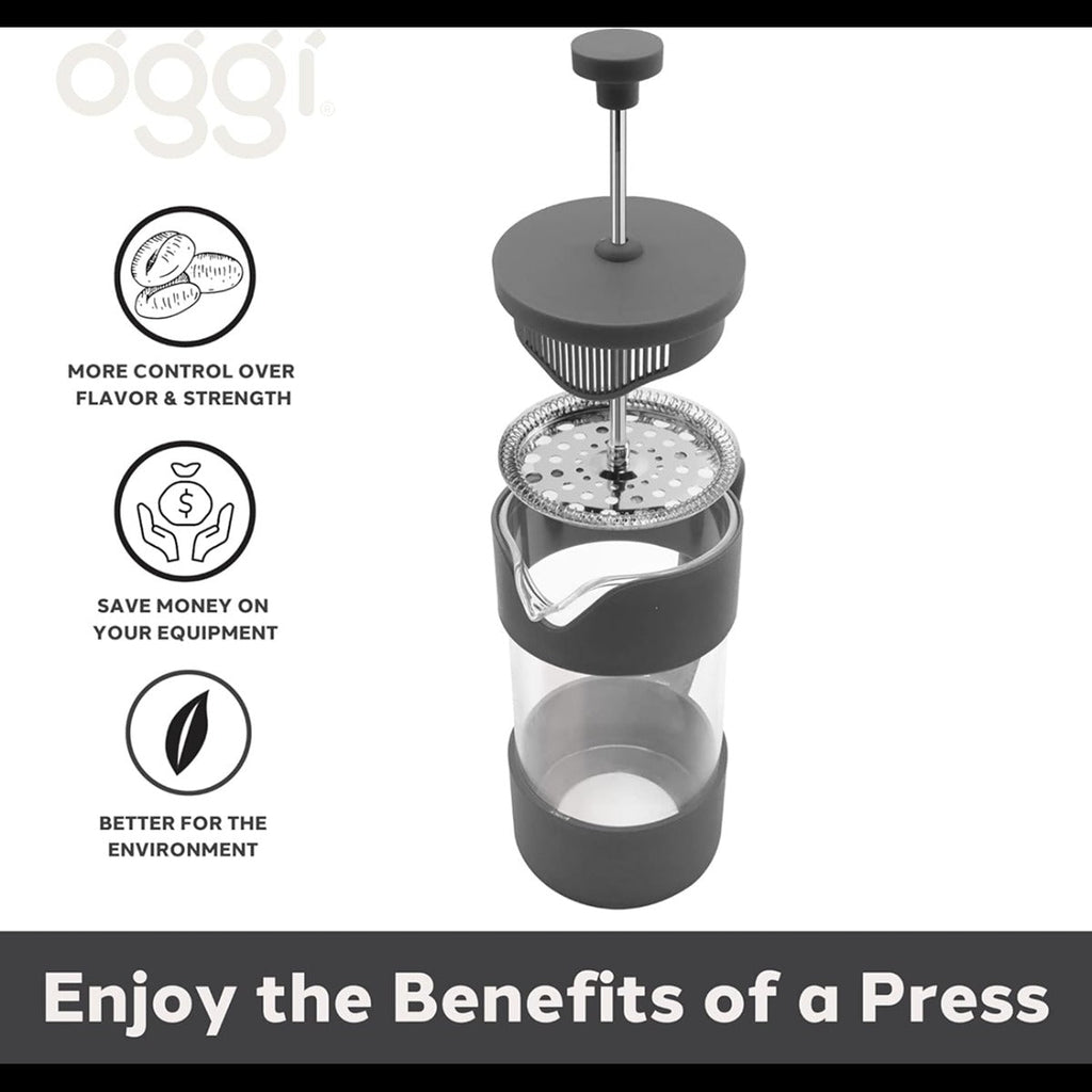 12oz 3 Cup French Press - Grey