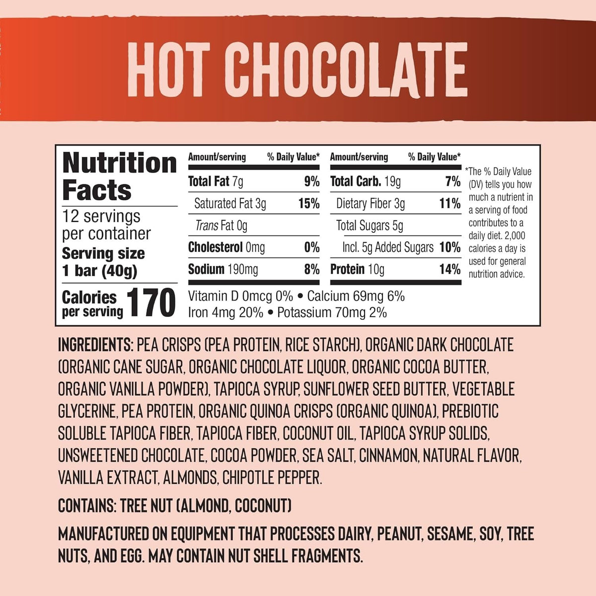 Hot Chocolate Puff Crispy Bar (12 CT)