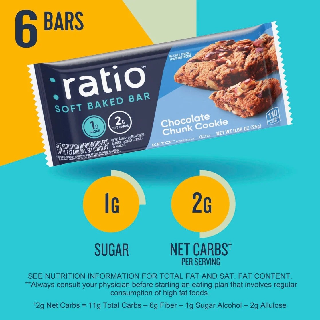 KETO Friendly Chocolate Chunk Cookie (6 CT)