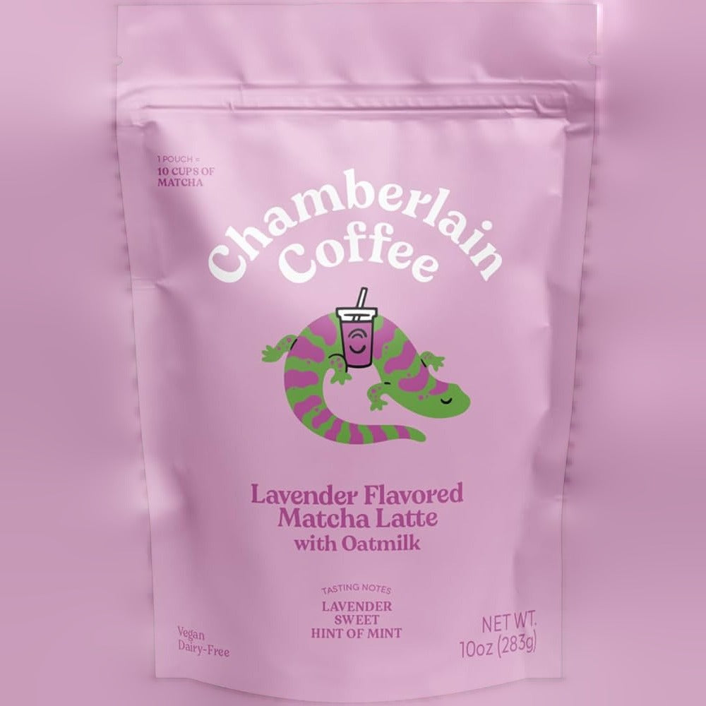 Lavender Matcha Oat Milk Latte